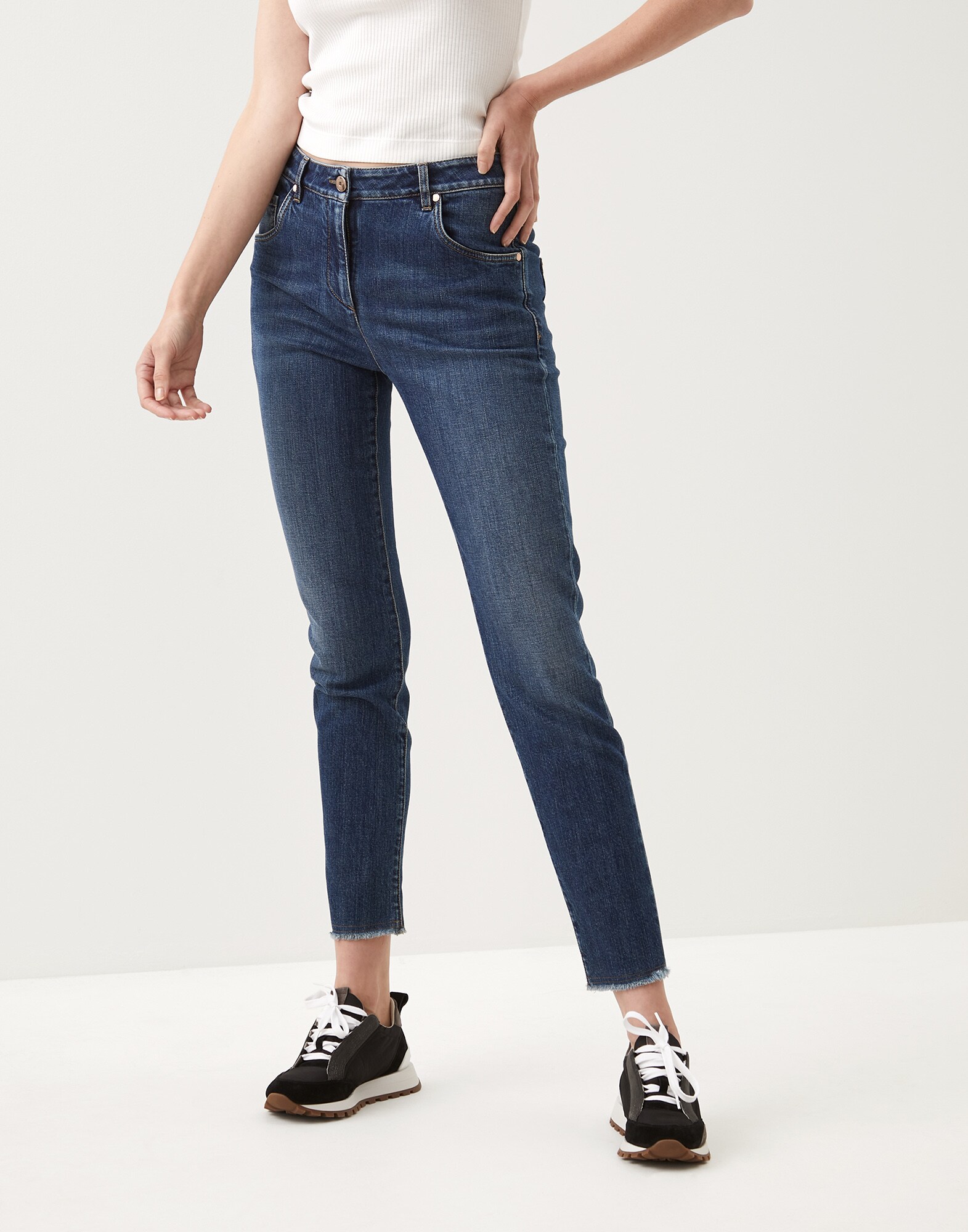 Denim Trousers - Front view