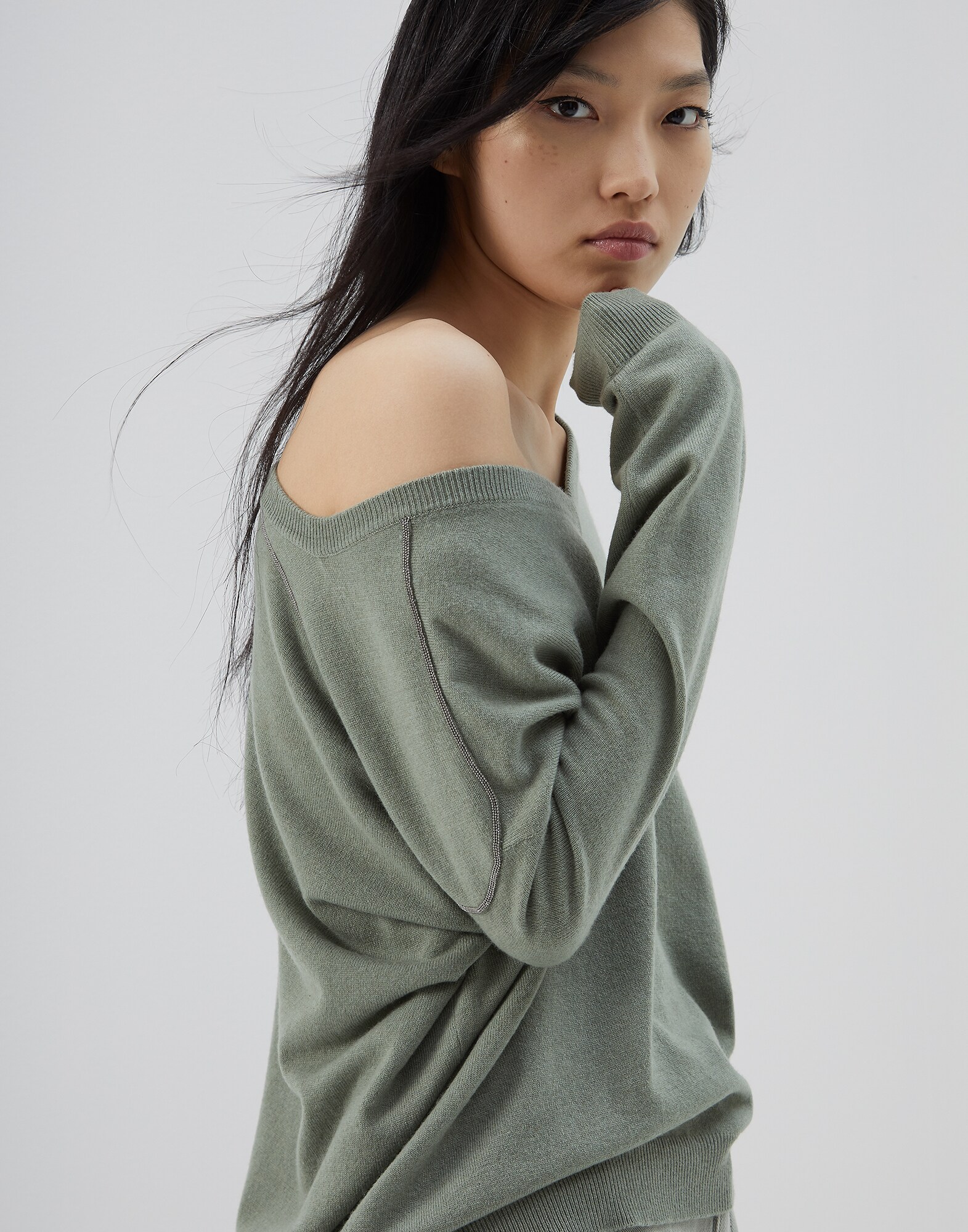 V-neck Sweater - Editorial view