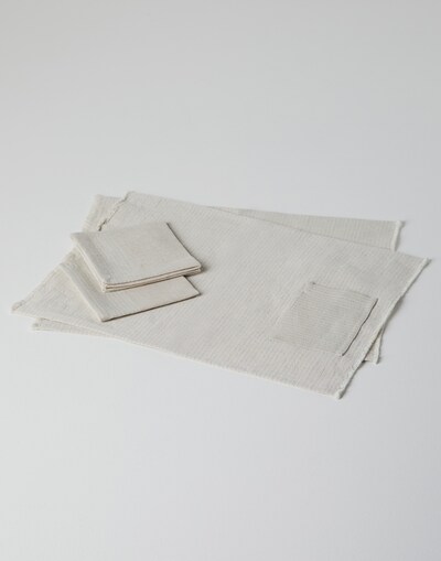 Placemat and napkin set Brown Little Things - Brunello Cucinelli 