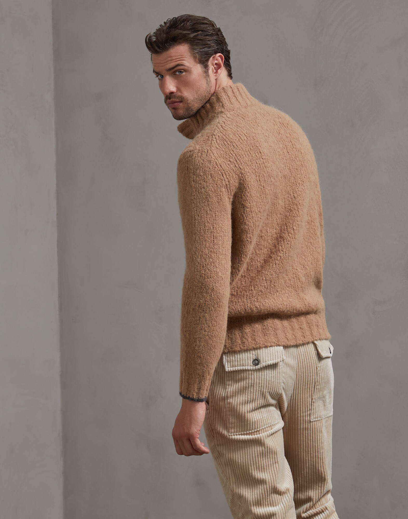 High Neck Sweater - Back