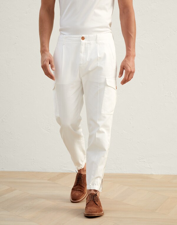 人体工学设计长裤 白色 男款 - Brunello Cucinelli