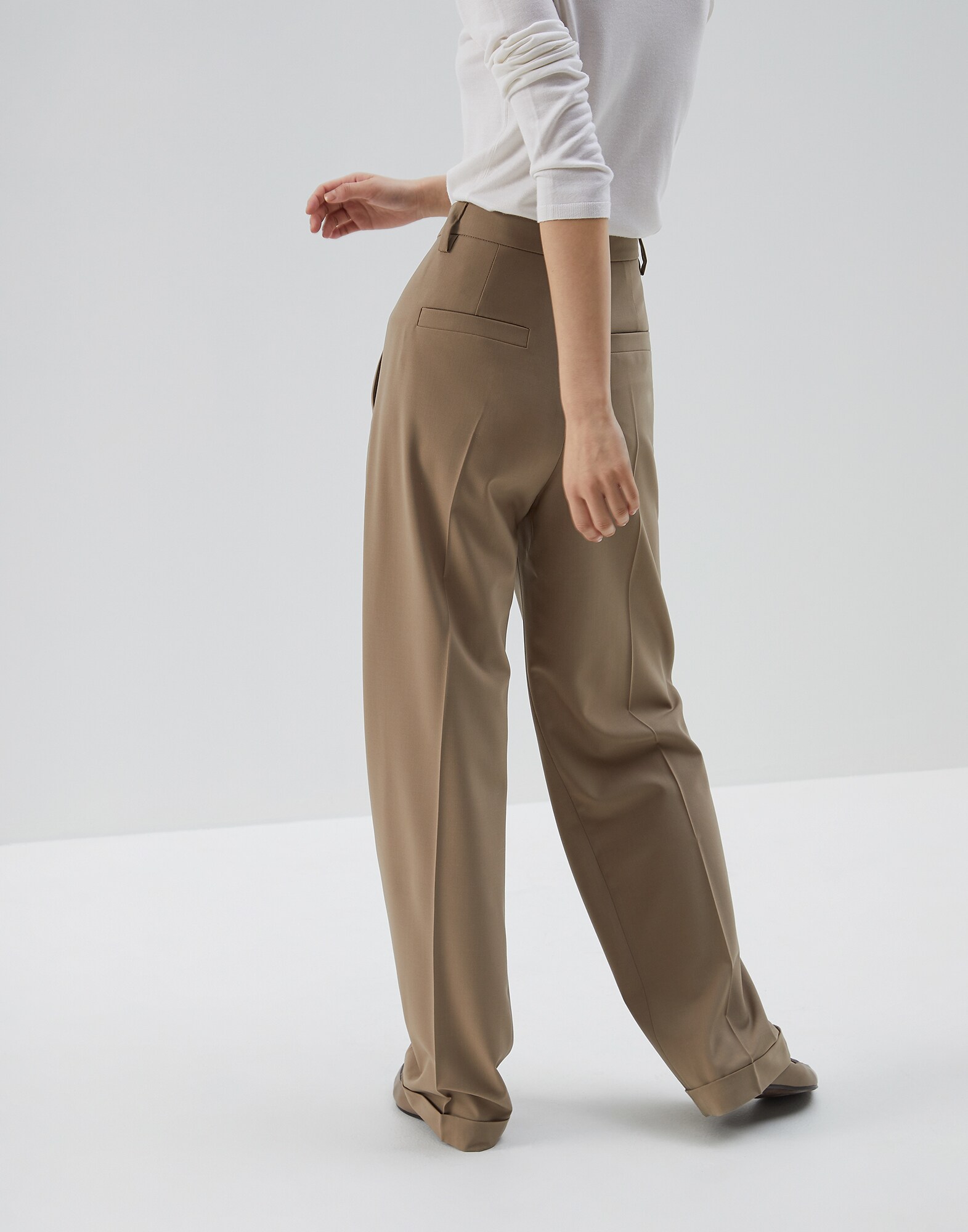 Trousers Brown Woman 1 - Brunello Cucinelli