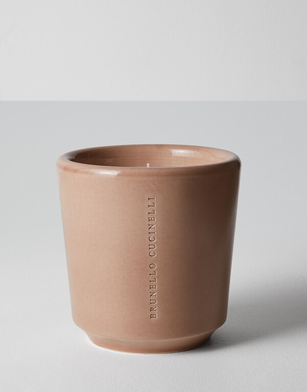Maxi scented candle Light Brown Lifestyle - Brunello Cucinelli