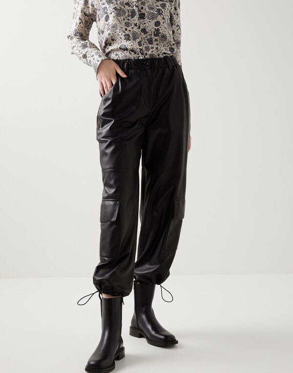 Nappa leather trousers Black Woman - Brunello Cucinelli 