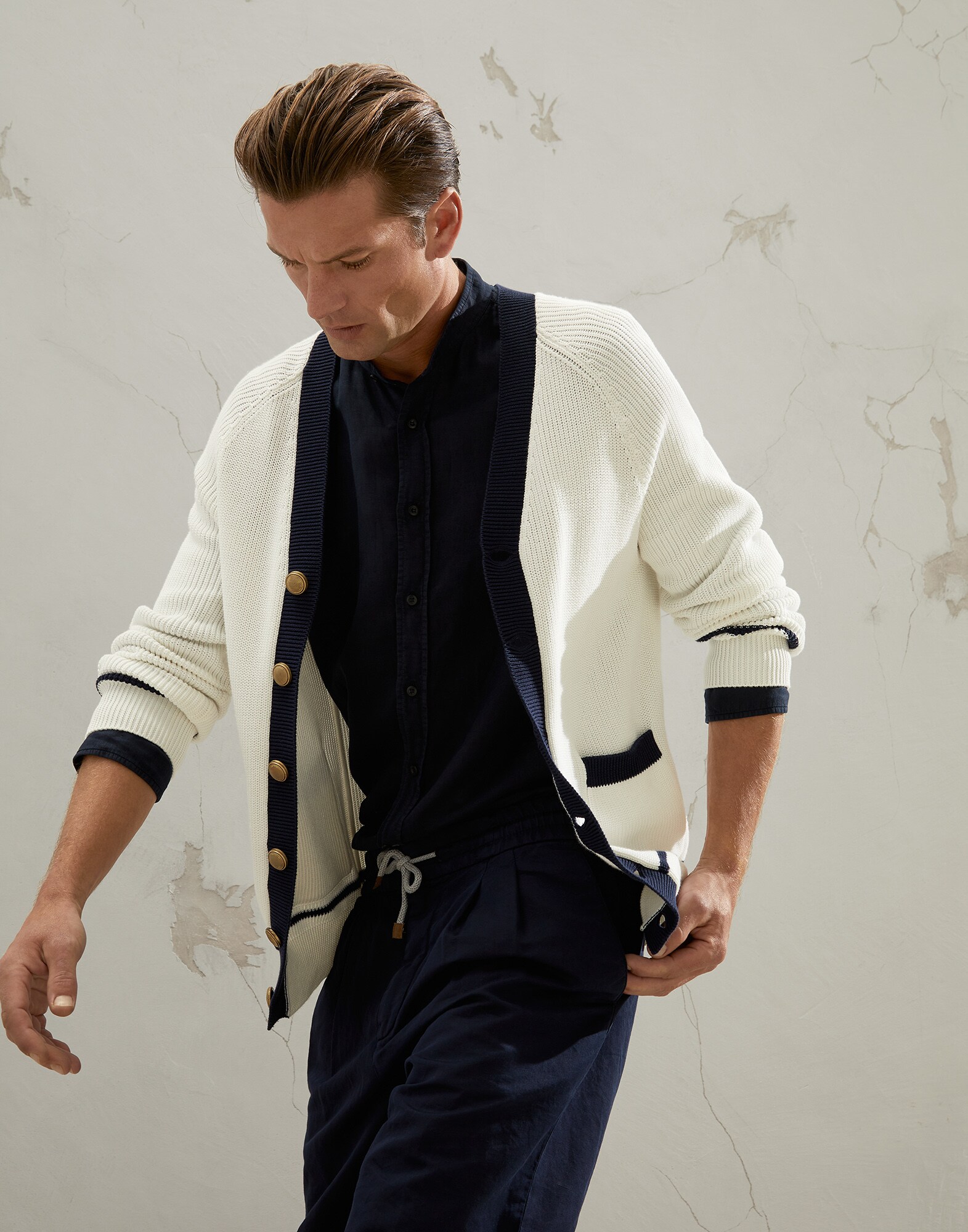 Button-front Cardigan - Editorial view