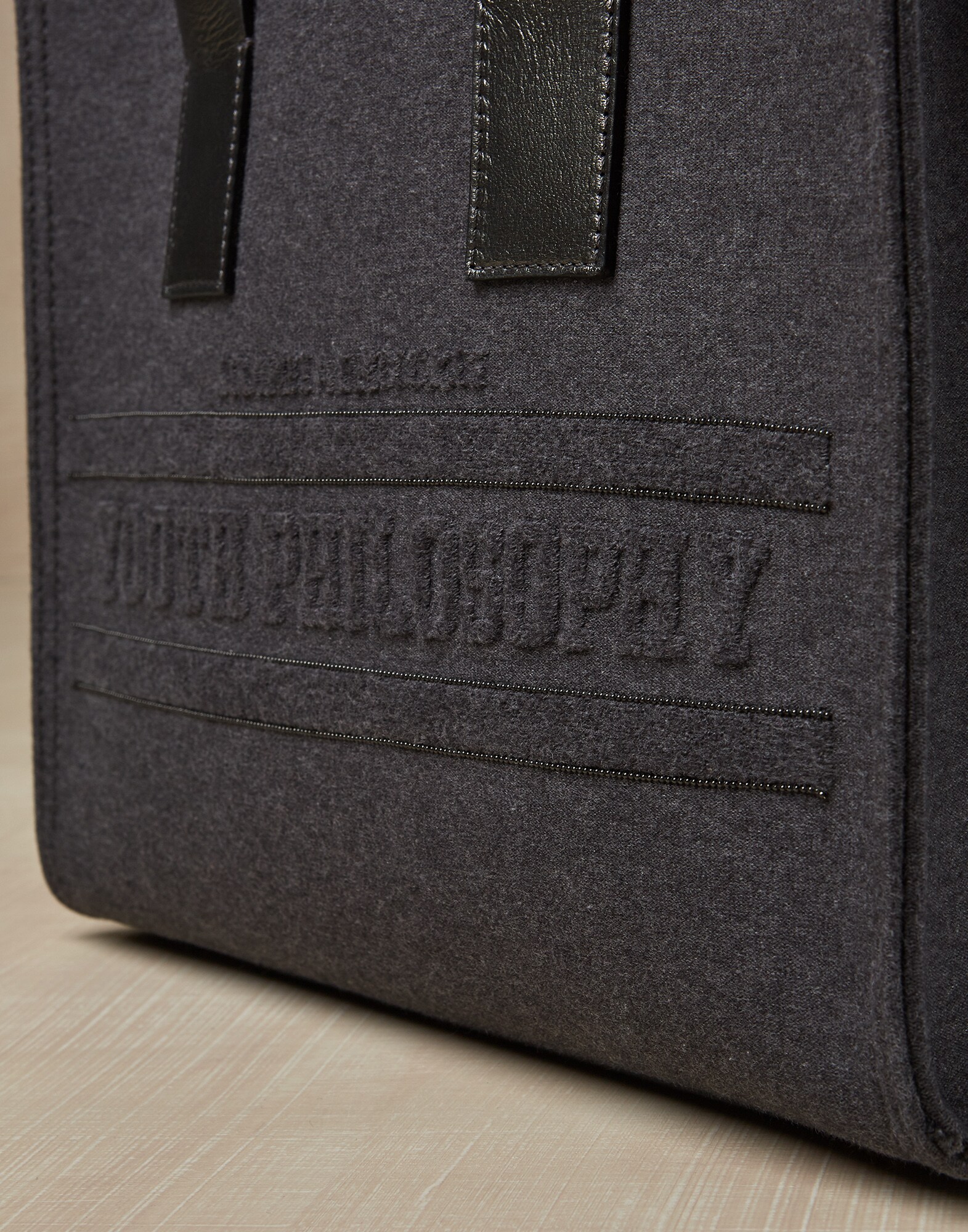Shoulder Bag Dark Grey Girl 2 - Brunello Cucinelli
