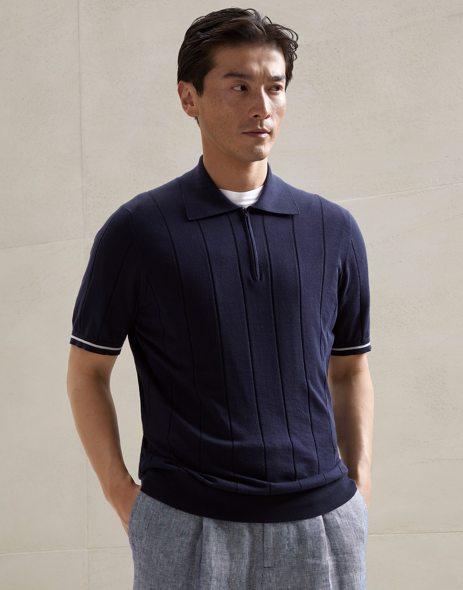 Polo-Style Sweater - Front view