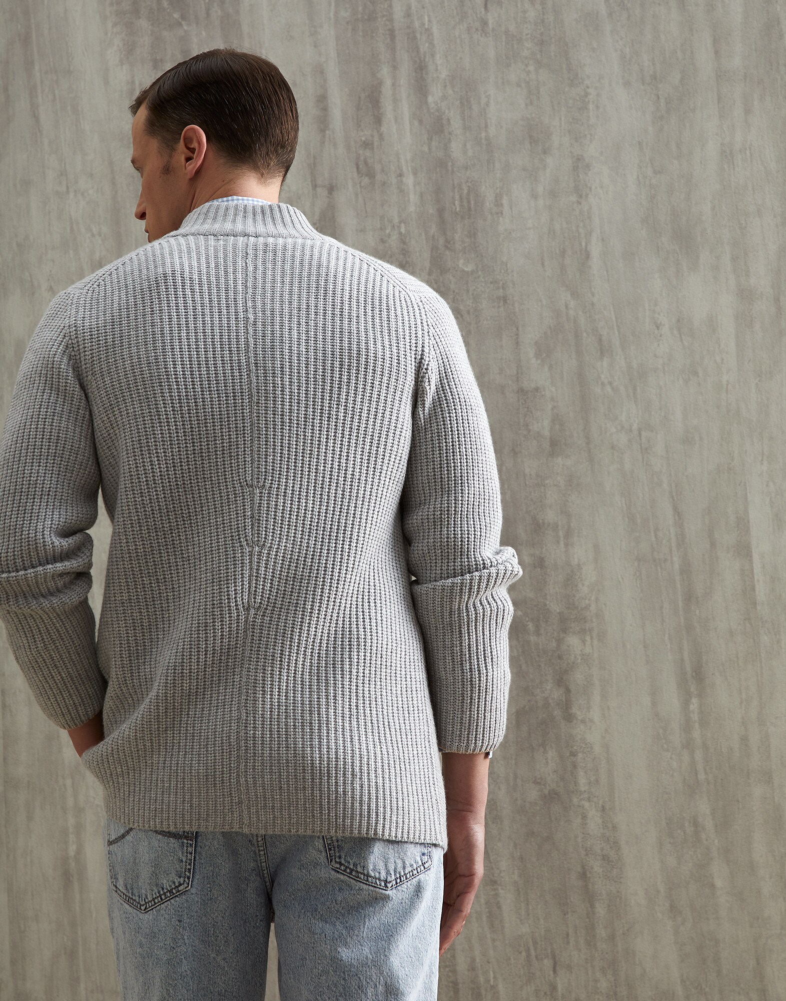 Button-front Cardigan - Back view