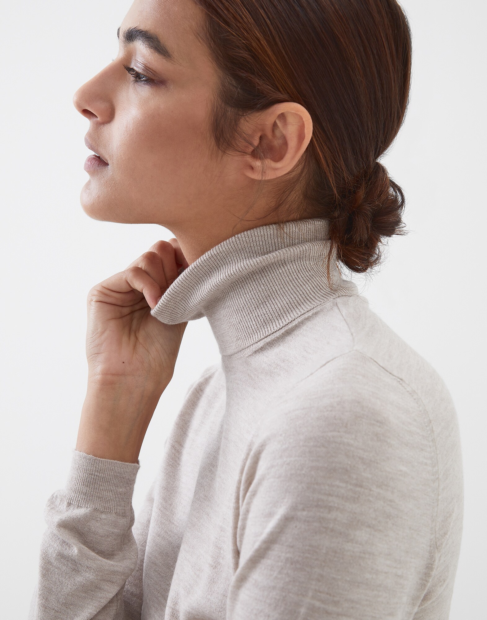 High Neck Sweater Desert Woman 2 - Brunello Cucinelli