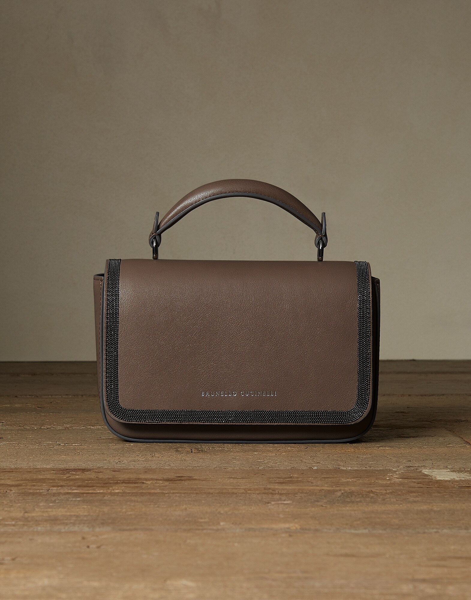 Shoulder Bag Mud Woman 0 - Brunello Cucinelli