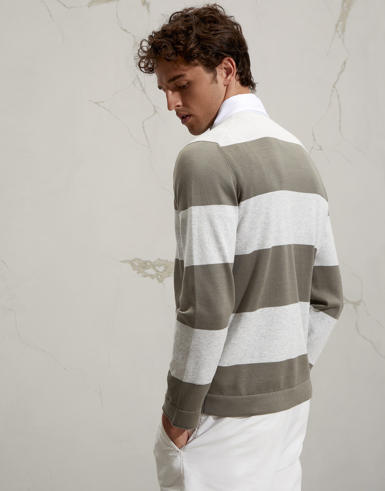Polo-Style Sweater - Back view