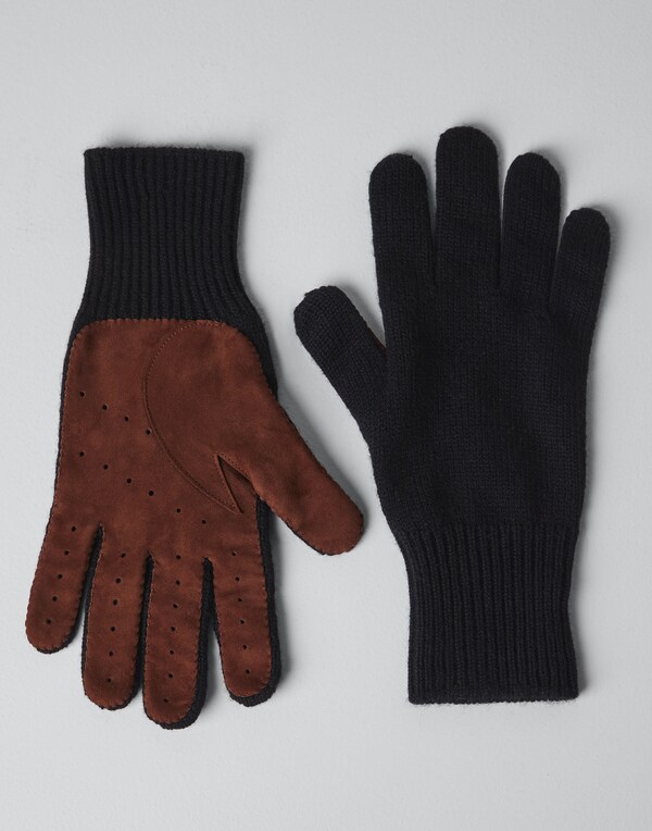 Cashmere gloves Black Man - Brunello Cucinelli 