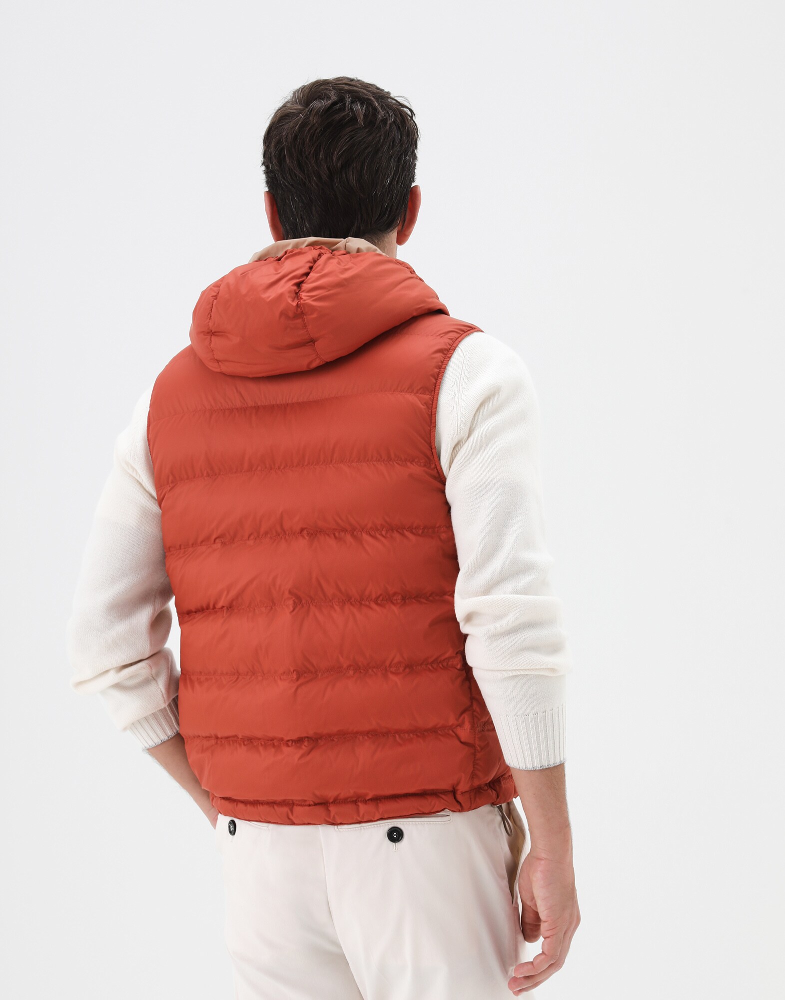 Down Sleeveless Jacket - Back view