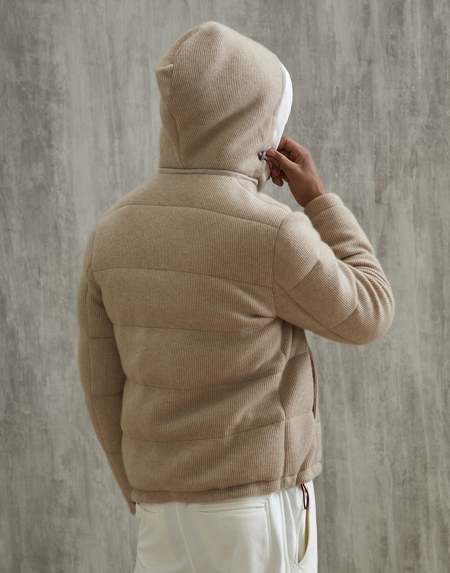 Knit Down Jacket - Back view