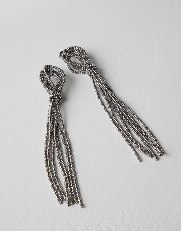 Vetro and Silver earrings Silver Woman - Brunello Cucinelli 