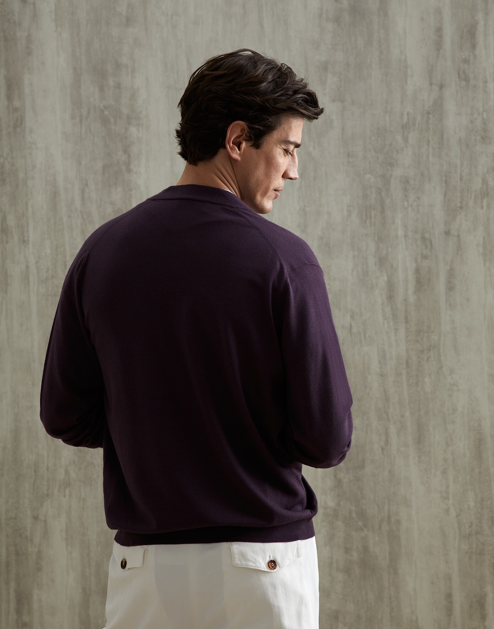 Button-front Cardigan - Back view