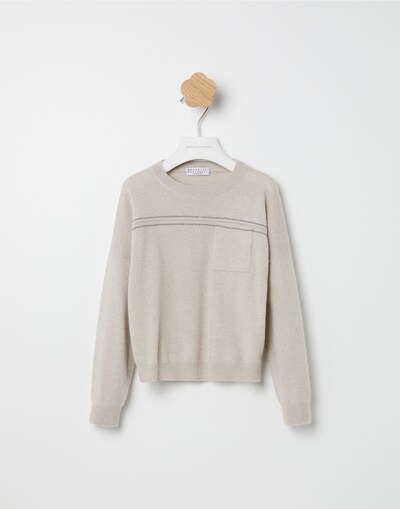 Sweater with monili Sand Girl -
                        Brunello Cucinelli
                    