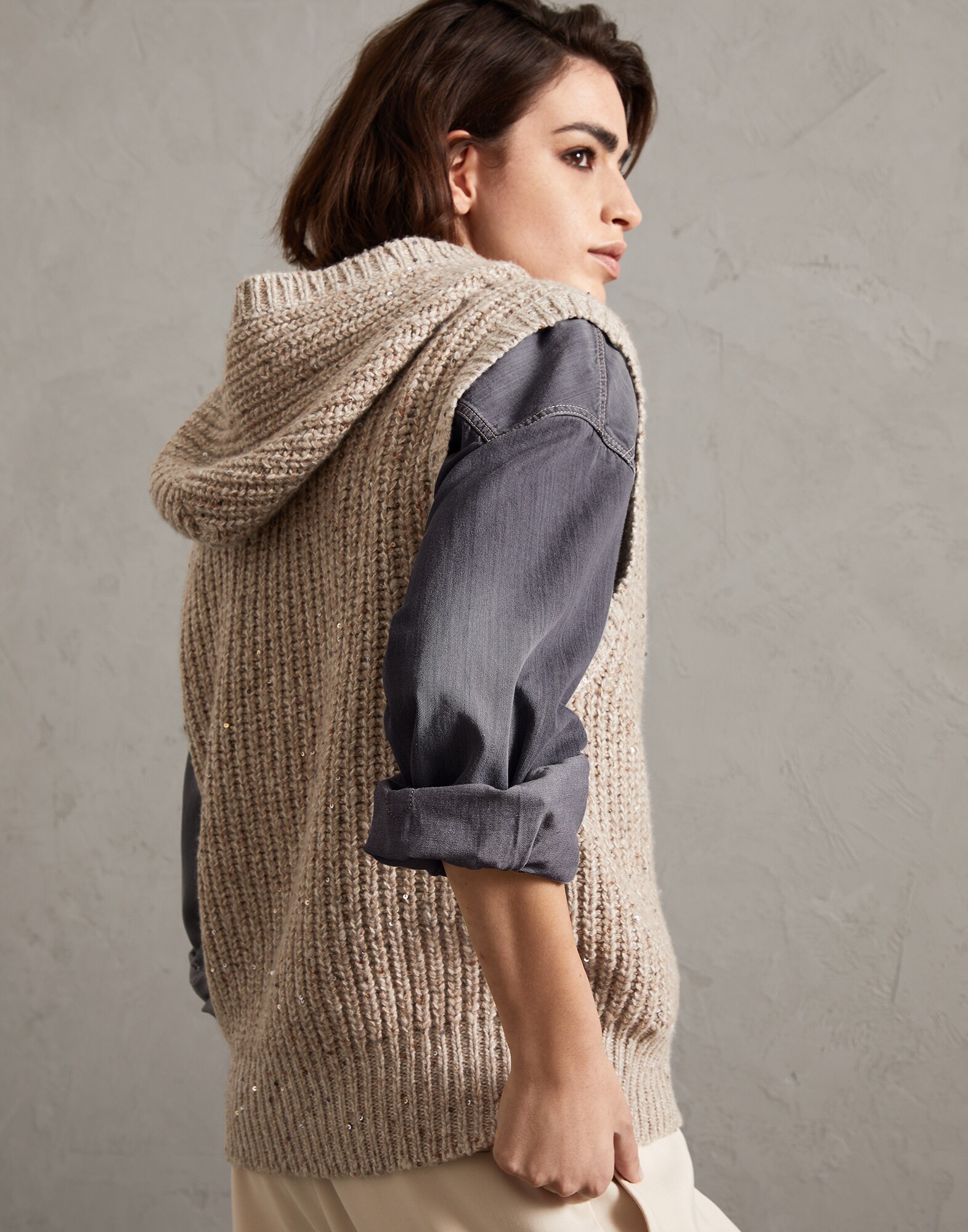 Hooded Sweater - Back view