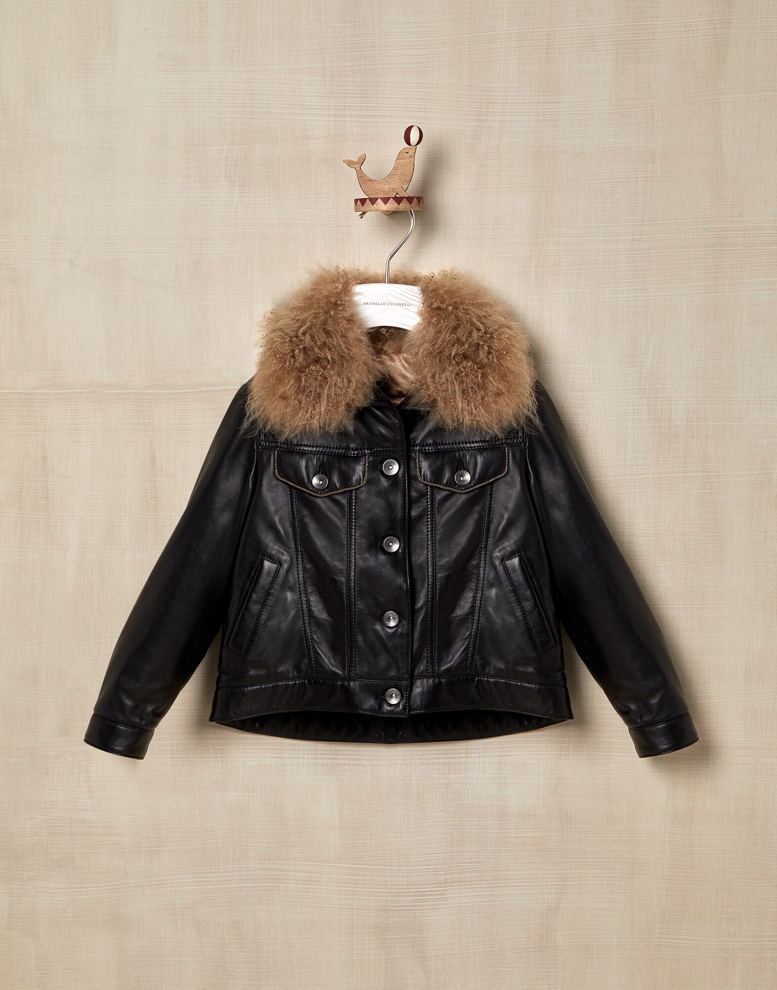 Leather Black Girl 1 - Brunello Cucinelli