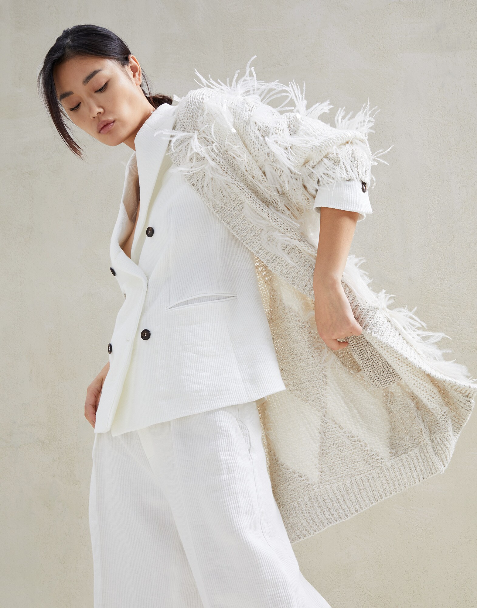 Outerwear-style Cardigan - Editorial view