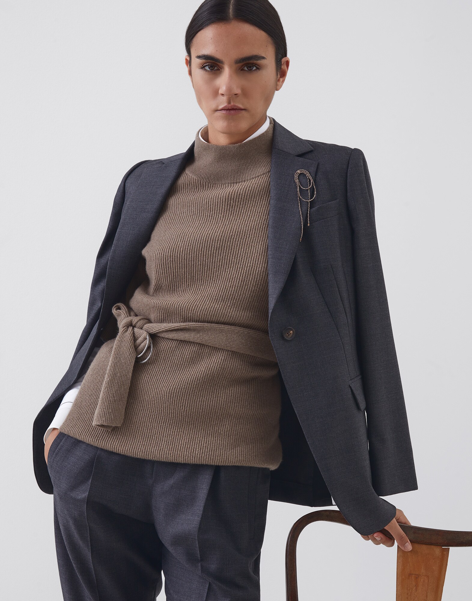 Blazer Lignite Woman 4 - Brunello Cucinelli