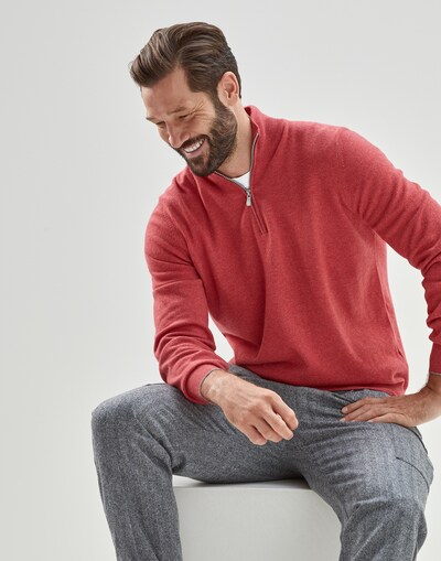 Zip Neck Sweater - Editorial view