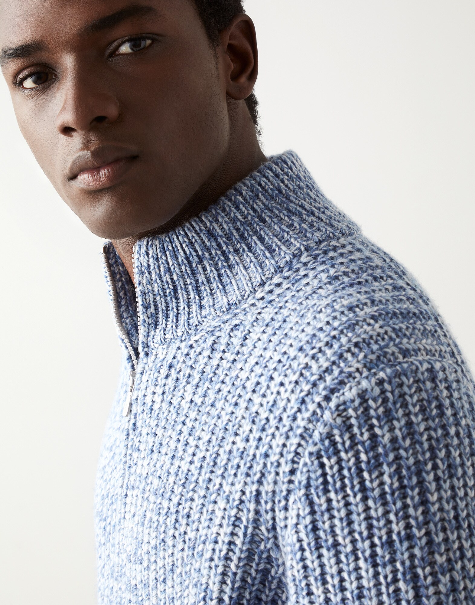 Zip-front Cardigan - Detail view