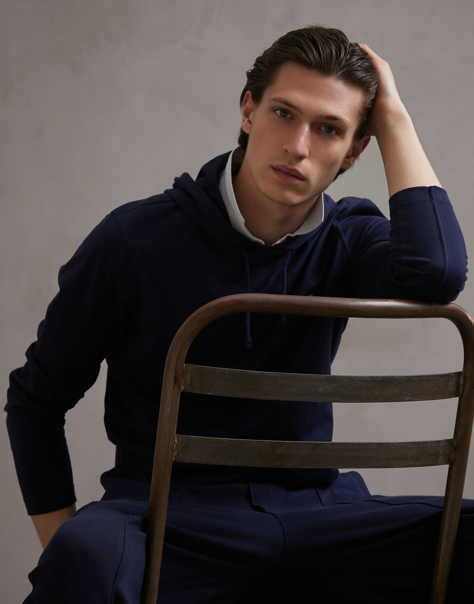 T-Shirt Cobalt Man 0 - Brunello Cucinelli