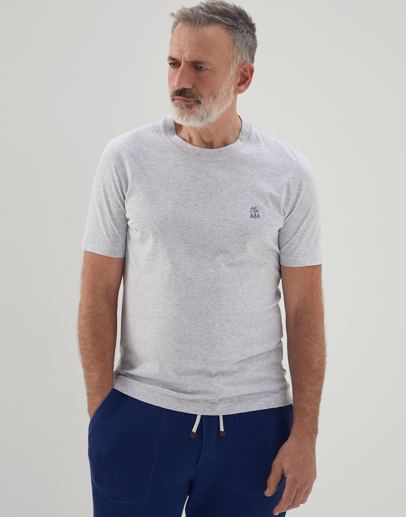 Jersey T-shirt with logo