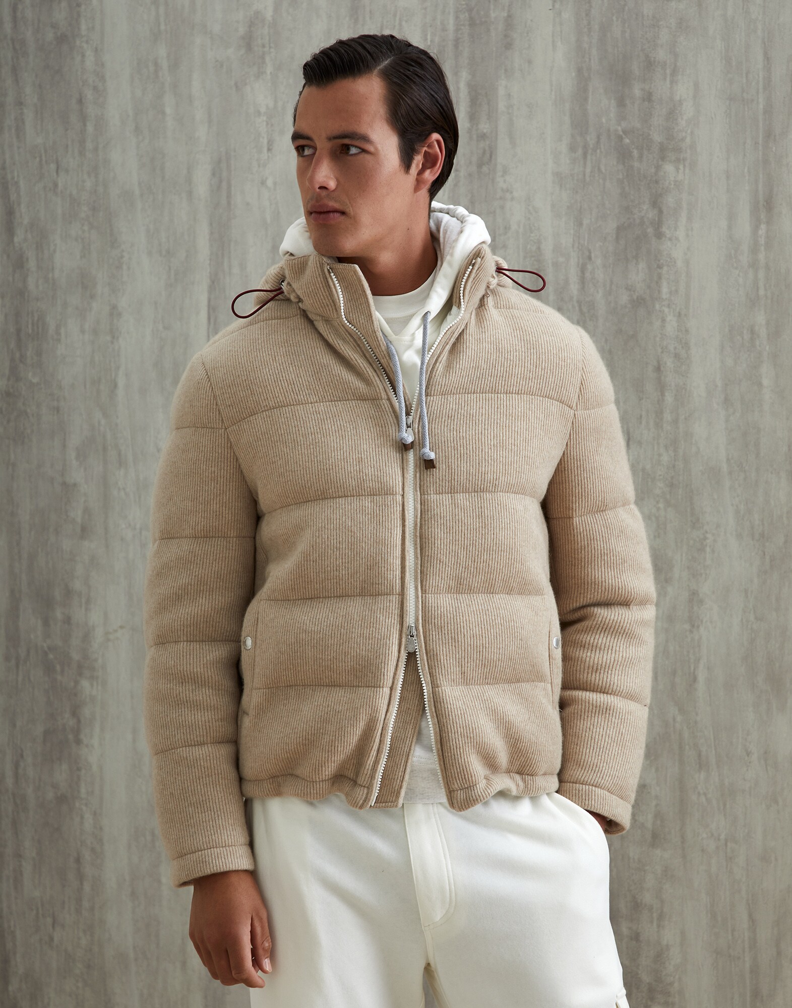 Knit Down Jacket - Front view