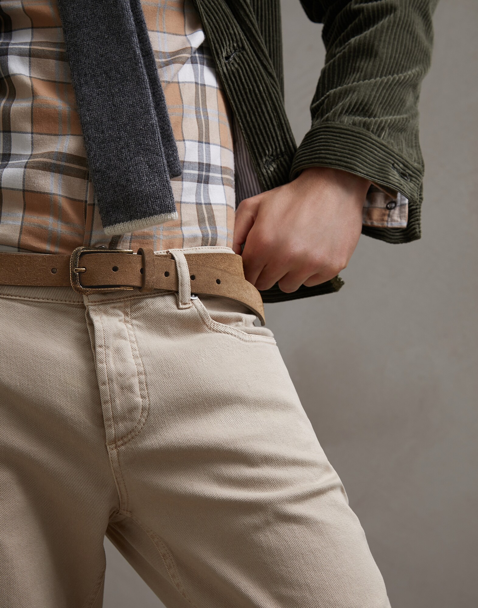 Belt Dove Grey Man 2 - Brunello Cucinelli