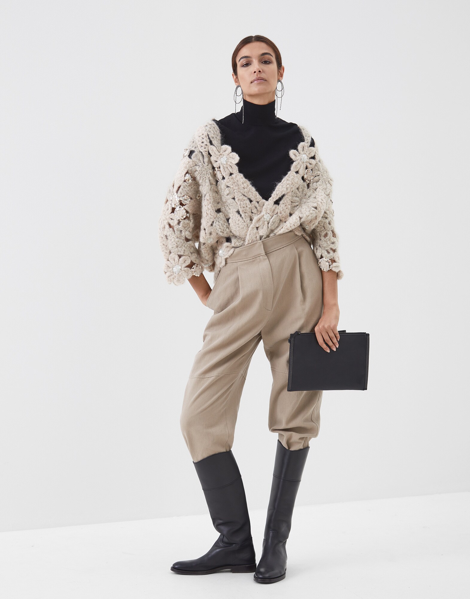 High Neck Sweater - Full look