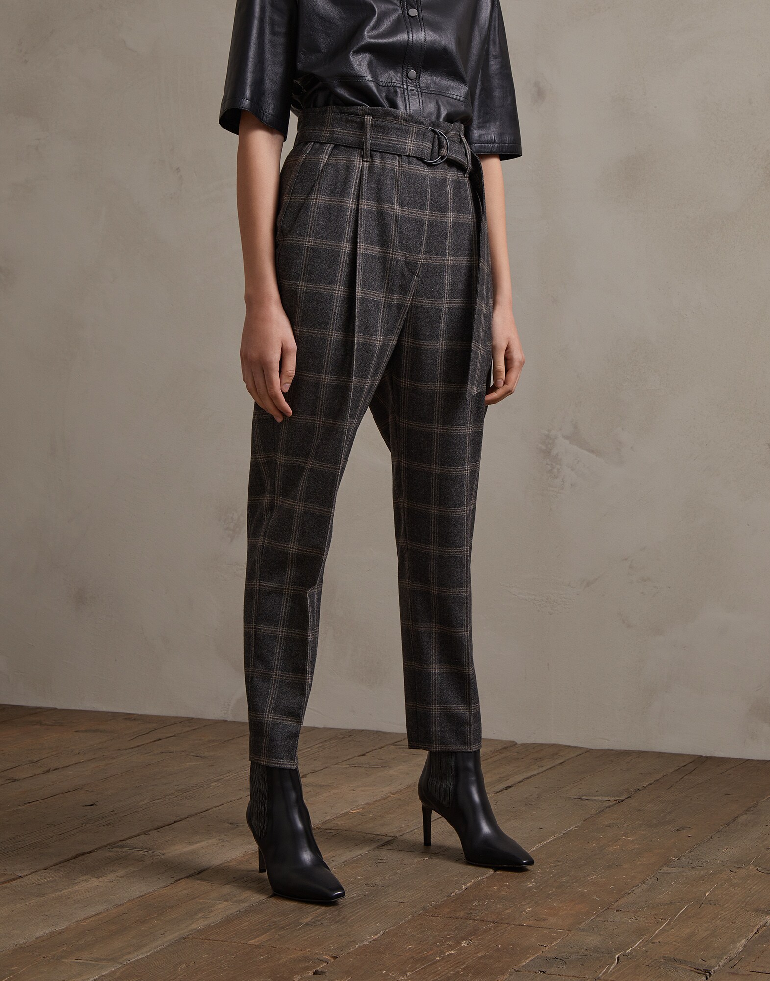 Trousers Medium Grey Woman 1 - Brunello Cucinelli