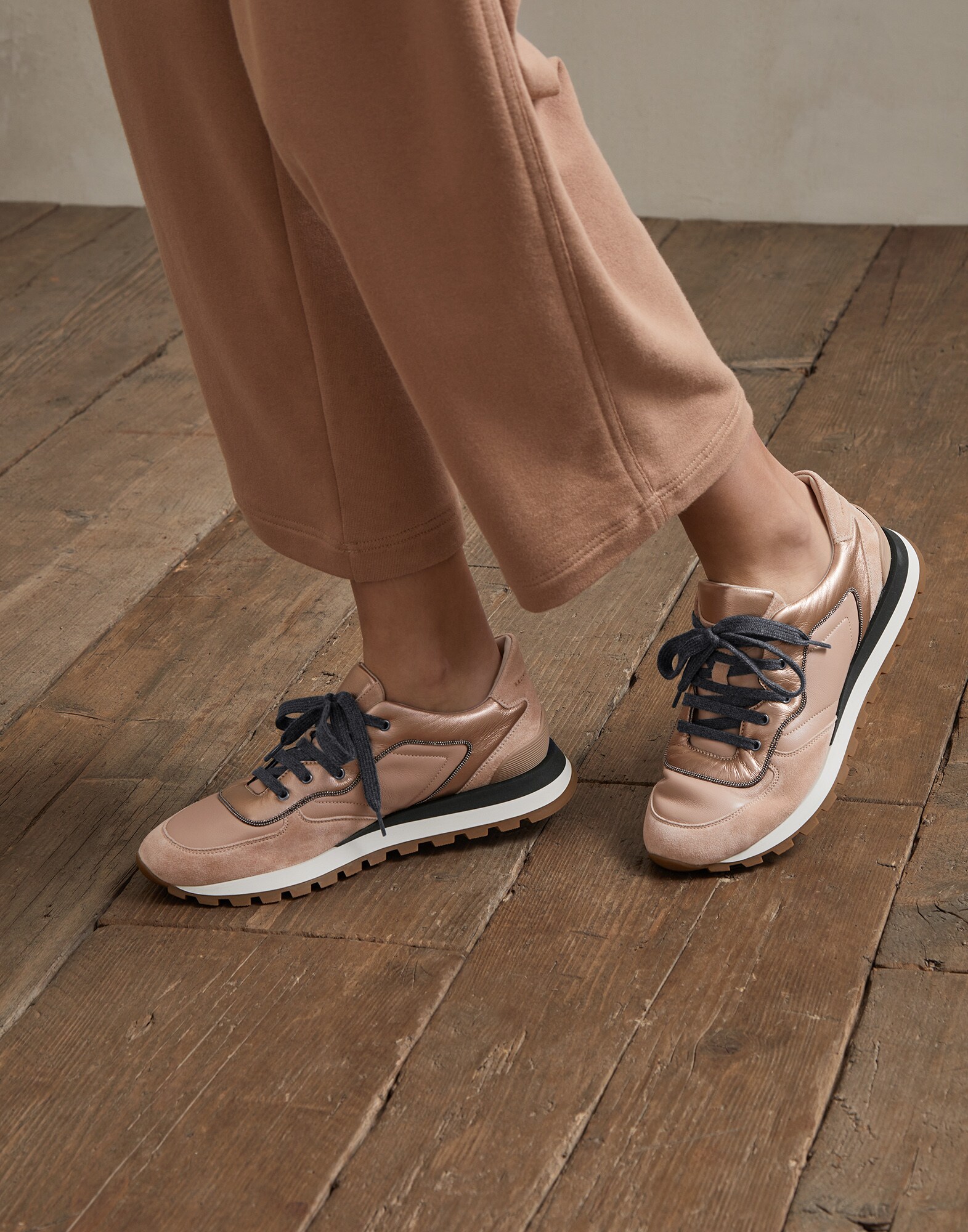 Sneakers Rose Gold Woman 4 - Brunello Cucinelli