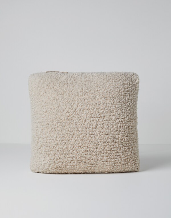 Knit cushion Beige Lifestyle - Brunello Cucinelli 