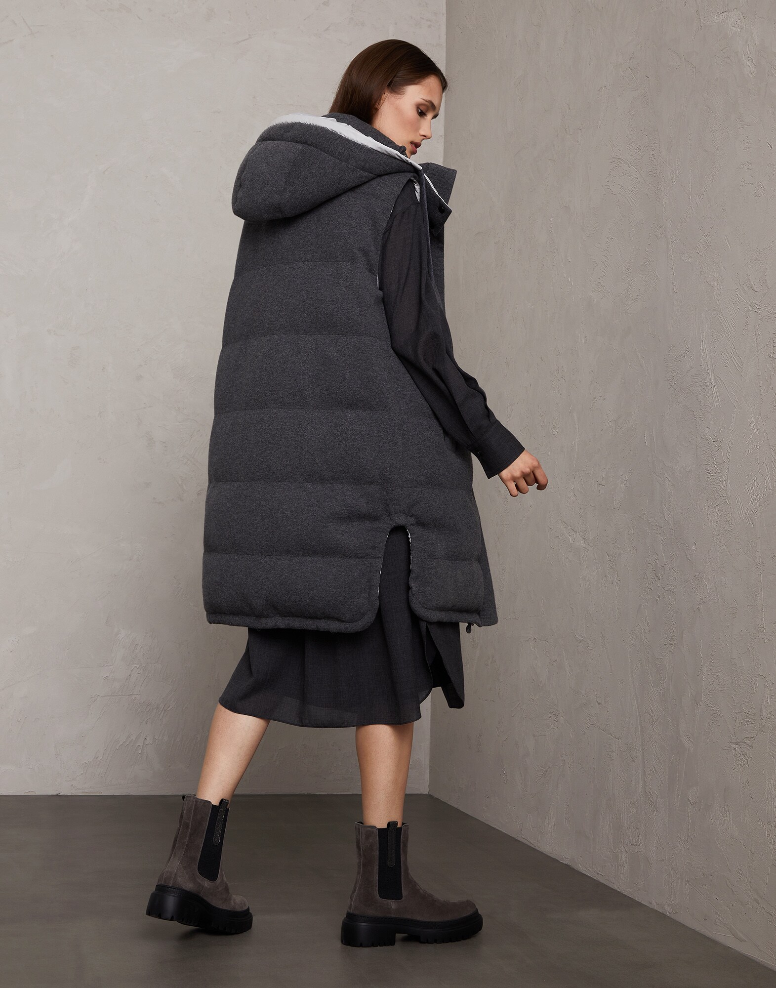 Knit Down Jacket - Back view