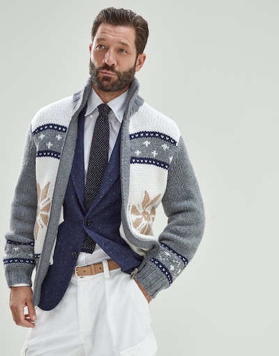 Zip-front Cardigan - Editorial view