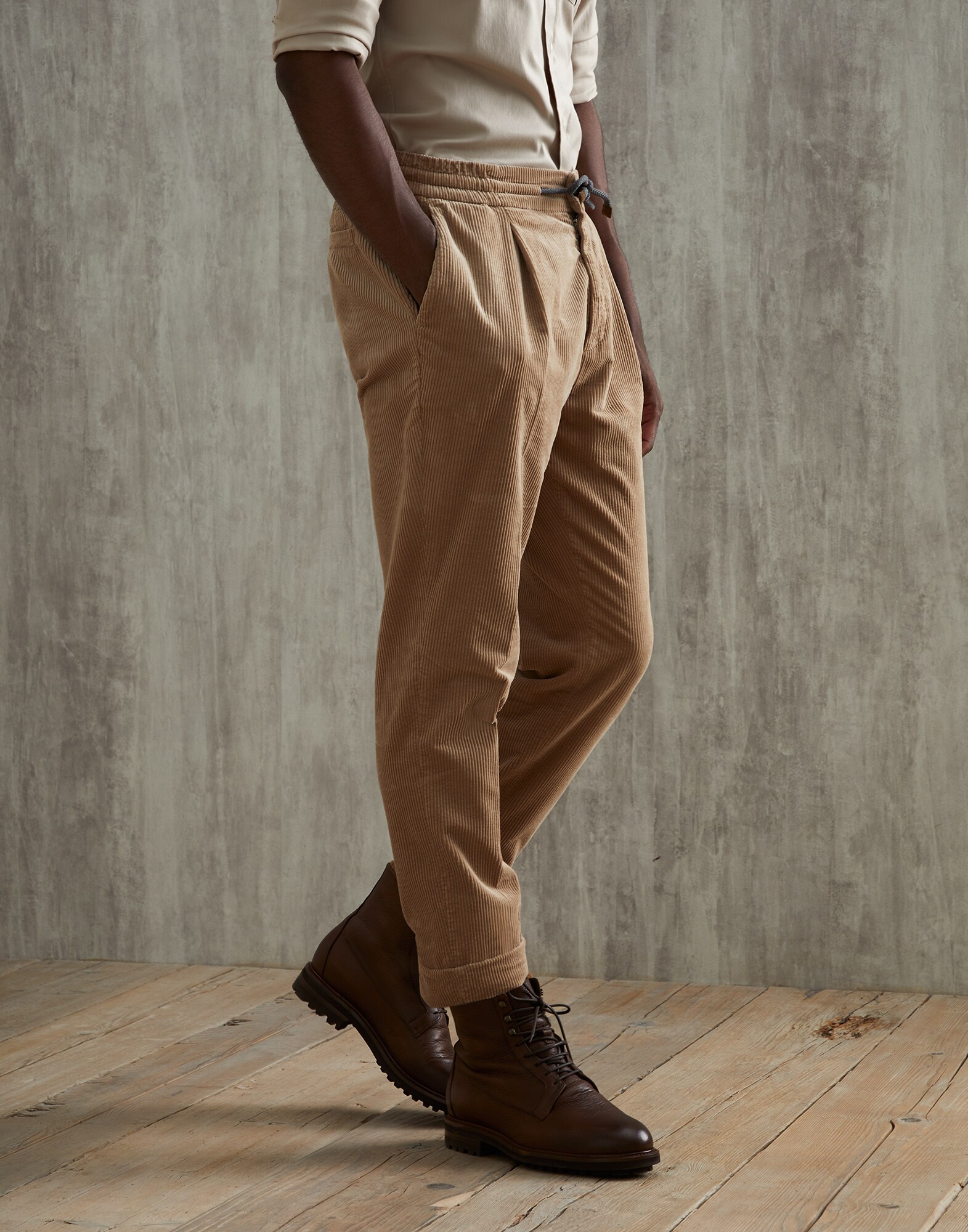 Corduroy trousers Desert Man - Brunello Cucinelli