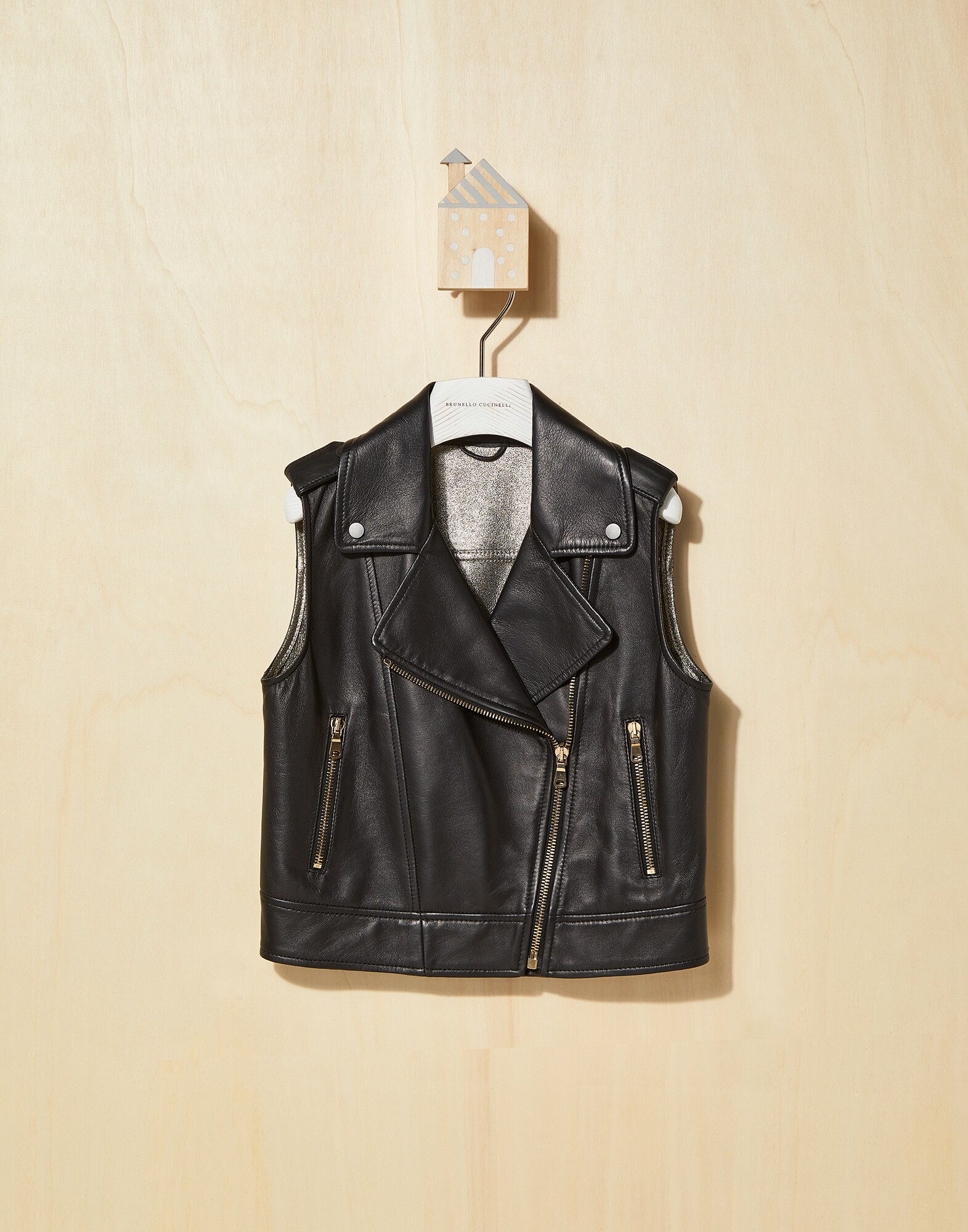 Biker vest Black Girl - Brunello Cucinelli