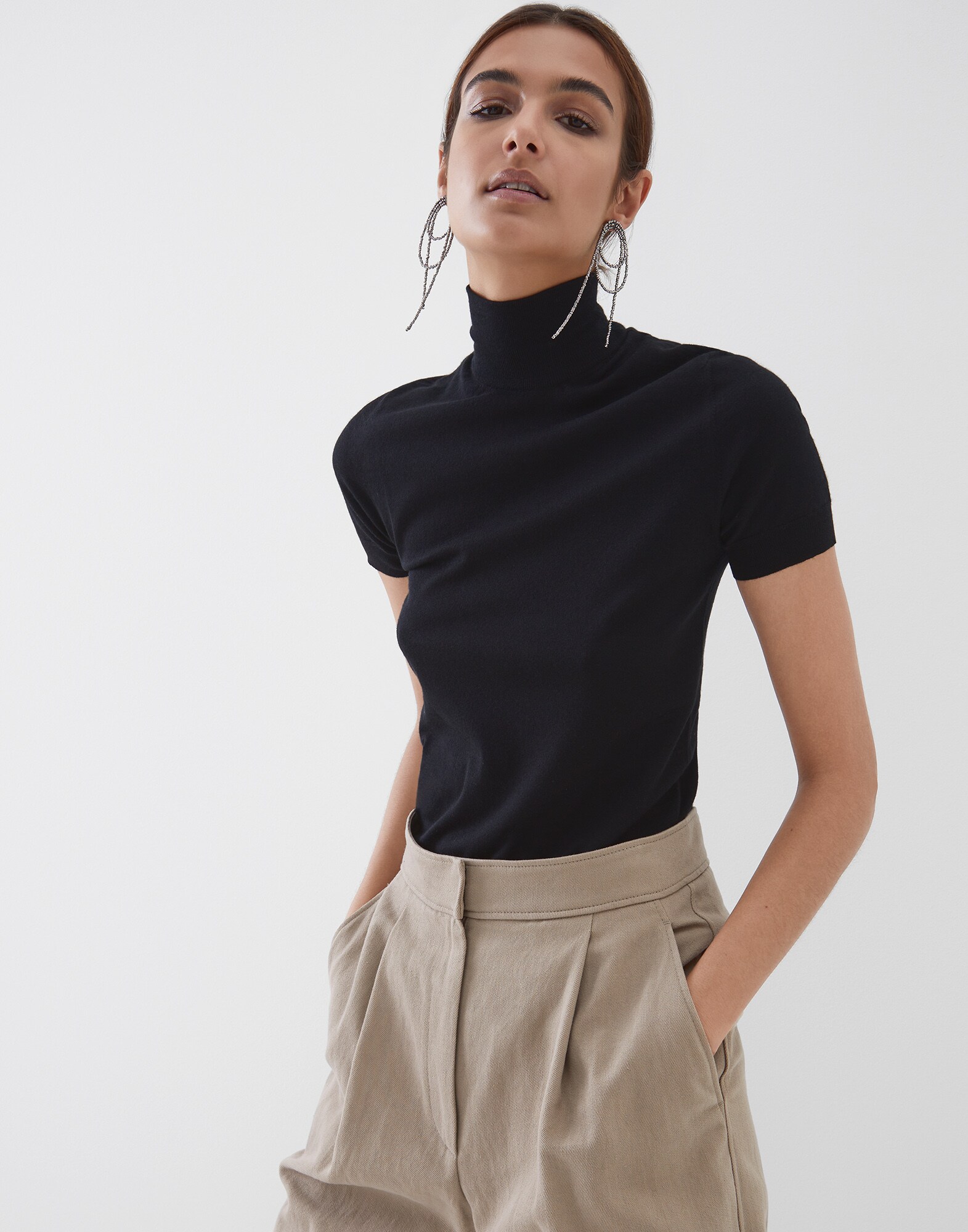 High Neck Sweater - Editorial view