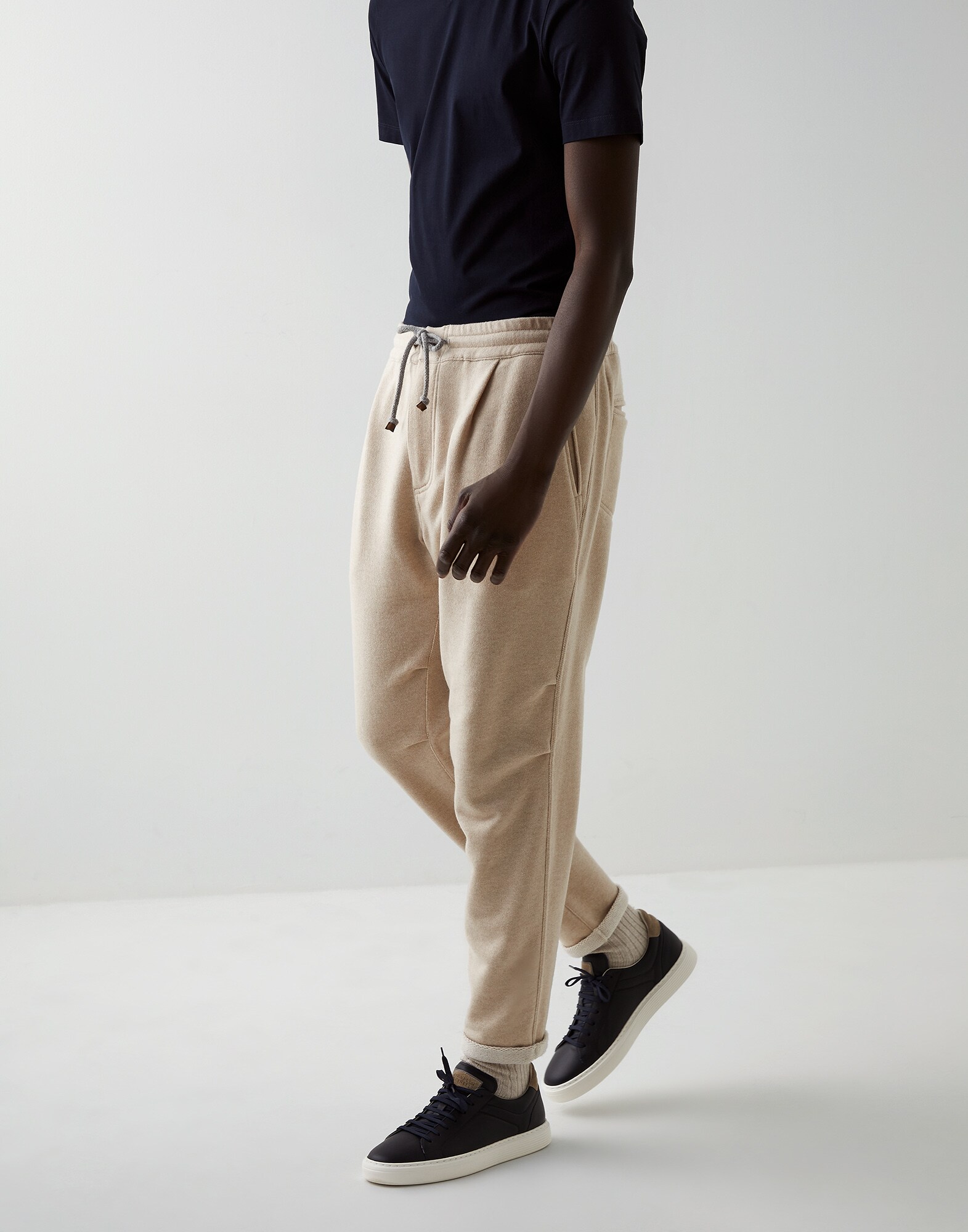 Cashmere trousers Brown Man - Brunello Cucinelli