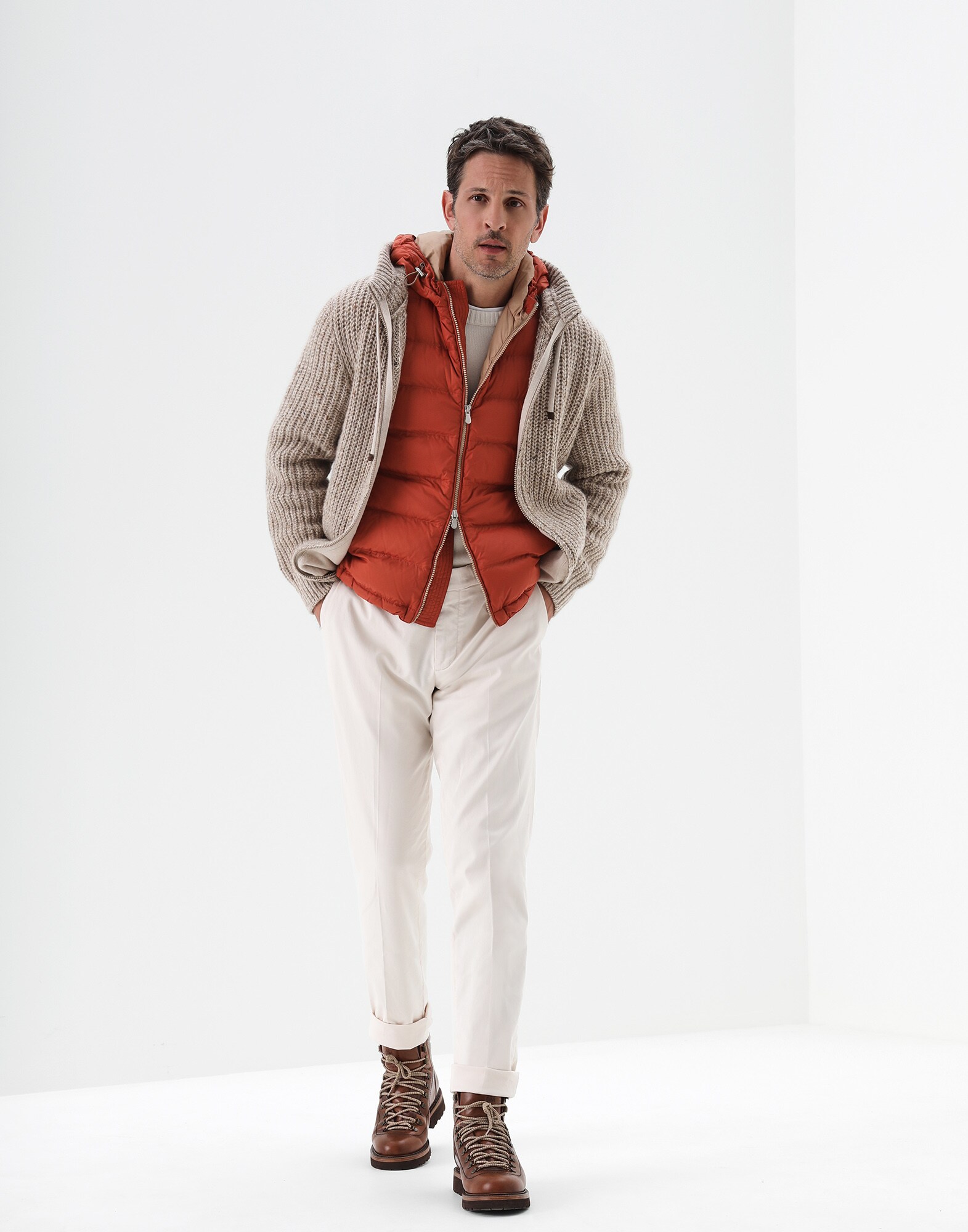Down Sleeveless Jacket - Full look