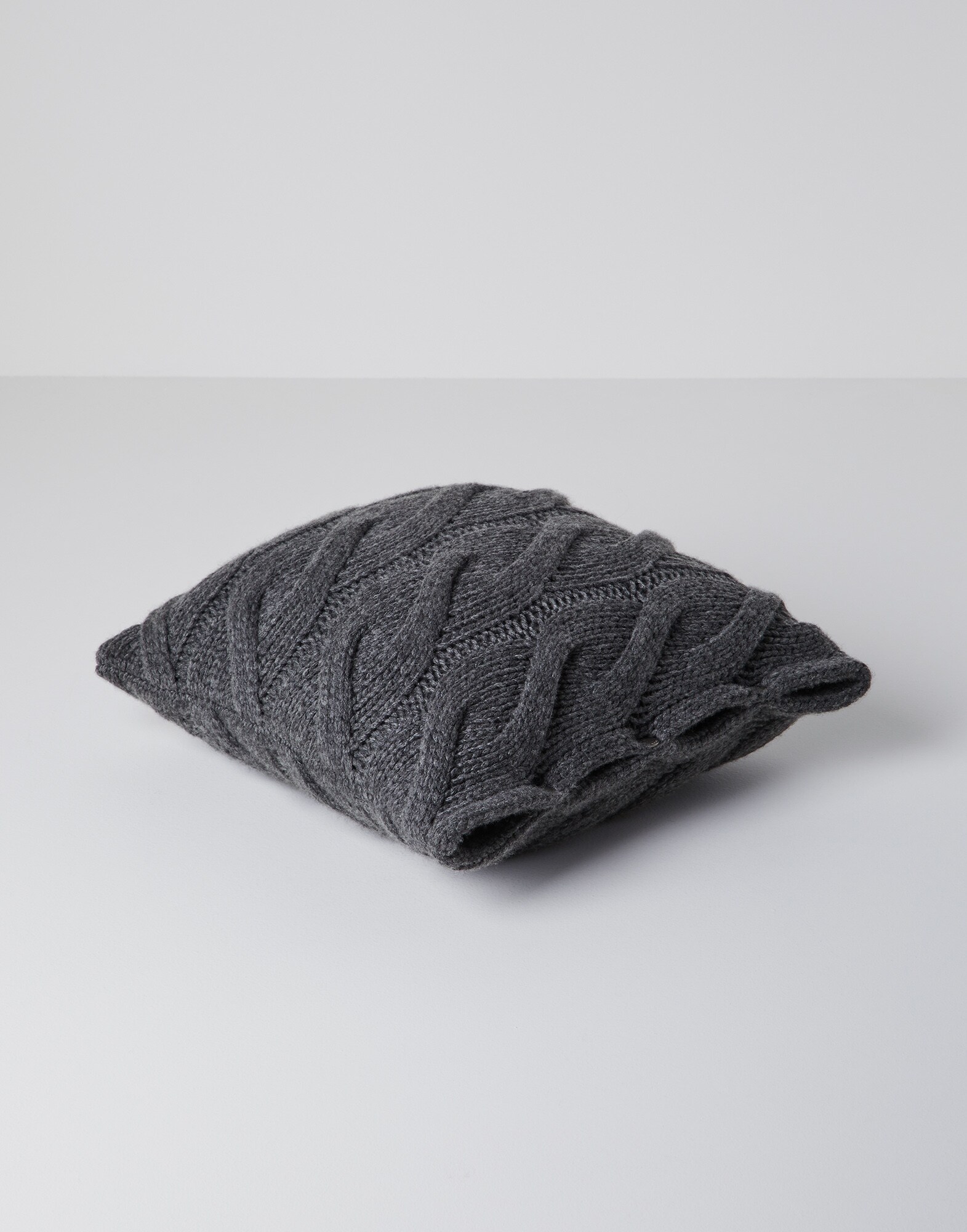 Cushion with cashmere cover