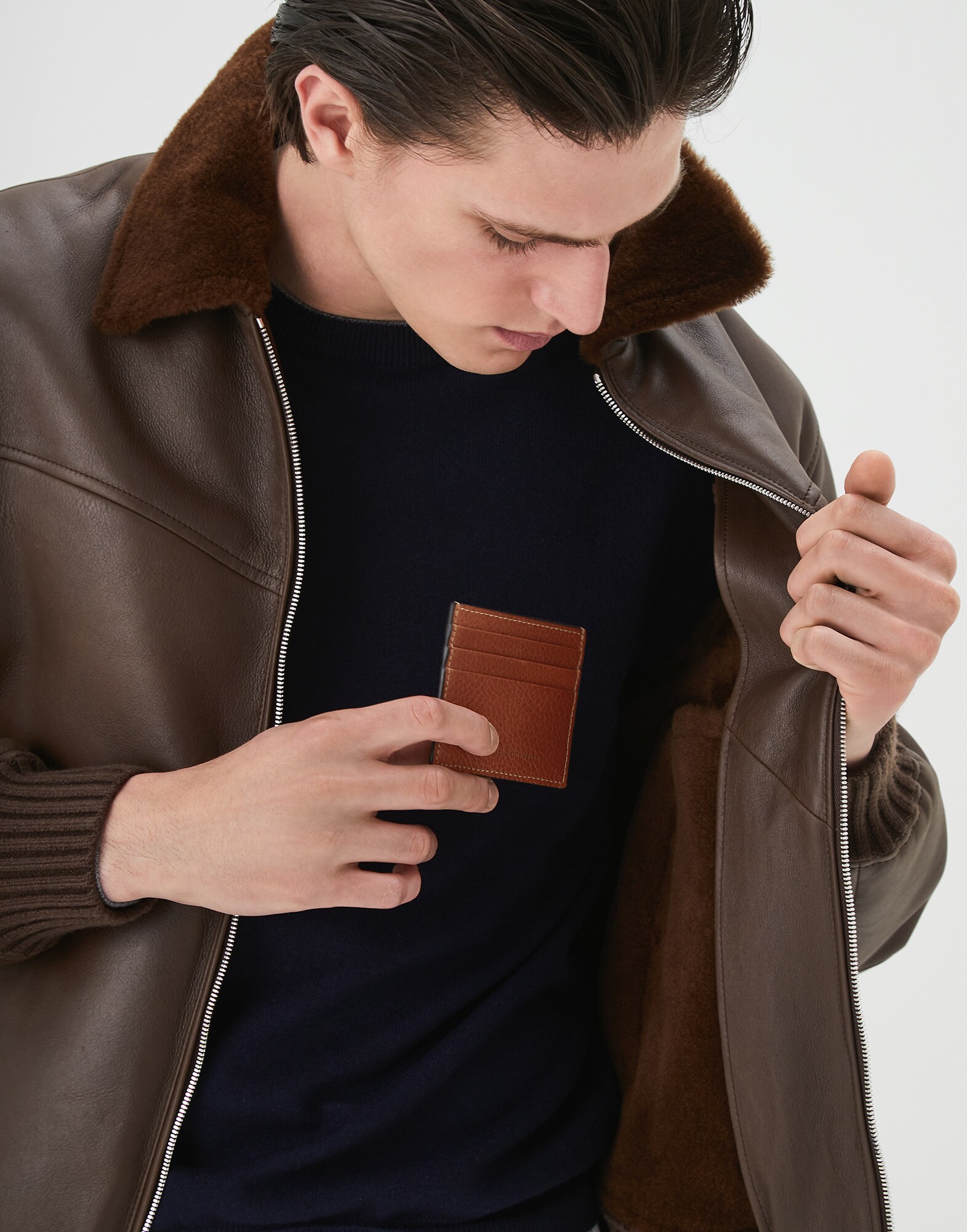 Card Holder Rum Man 0 - Brunello Cucinelli