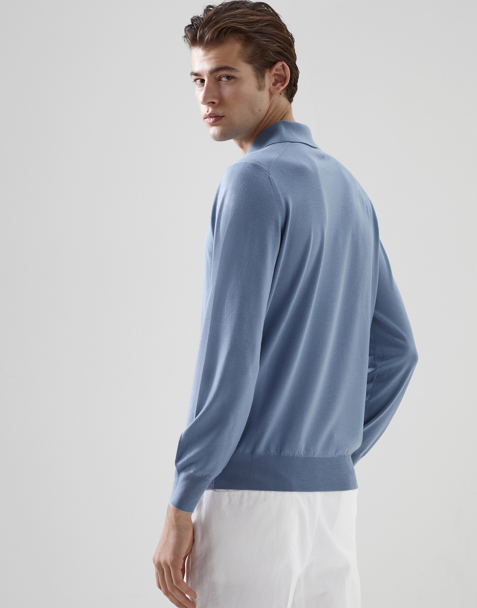 Polo-Style Sweater - Back view
