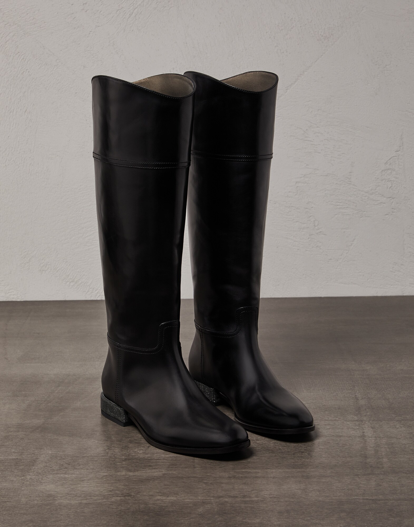 Calfskin boots Black Woman - Brunello Cucinelli