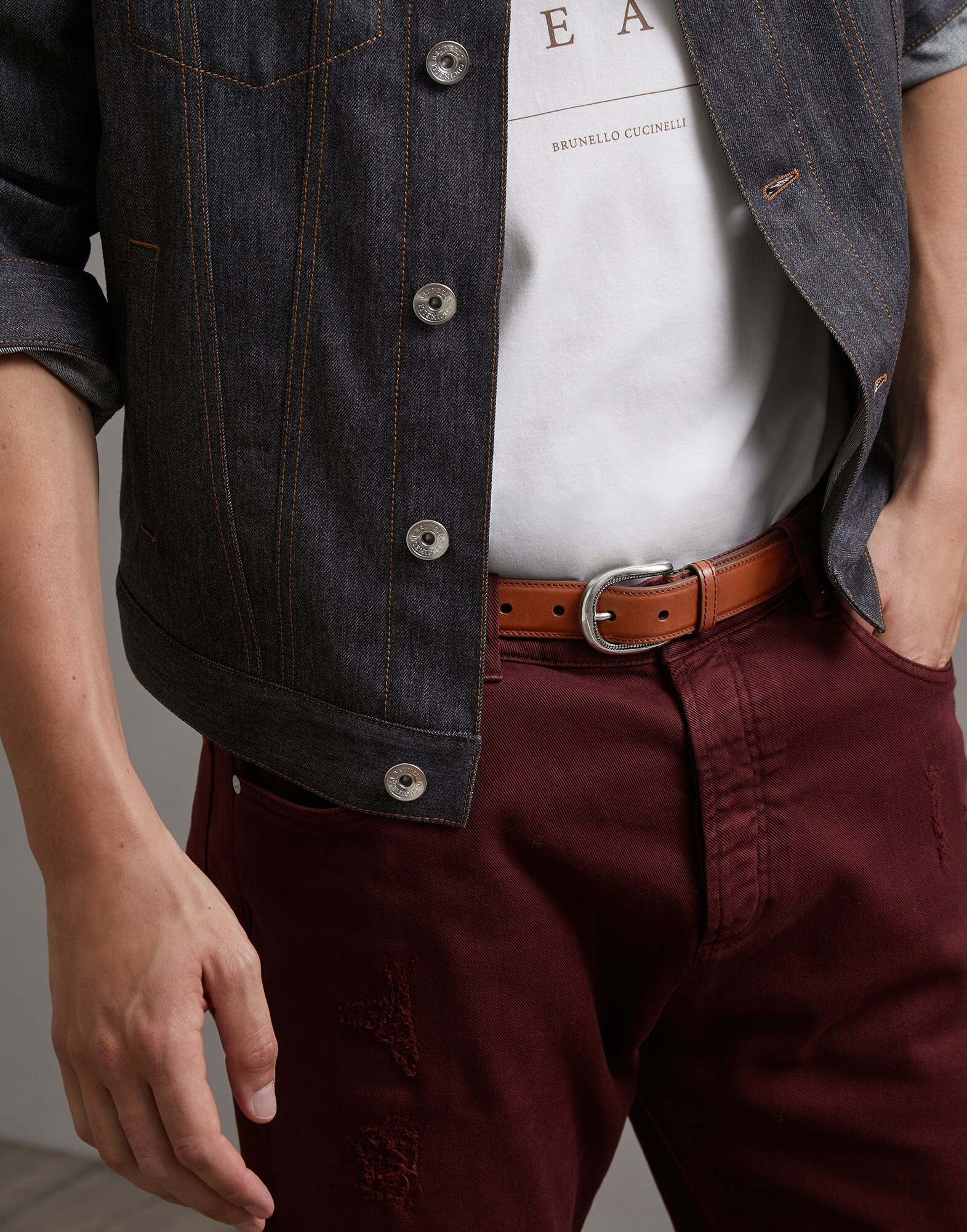 Belt Cognac Man 2 - Brunello Cucinelli