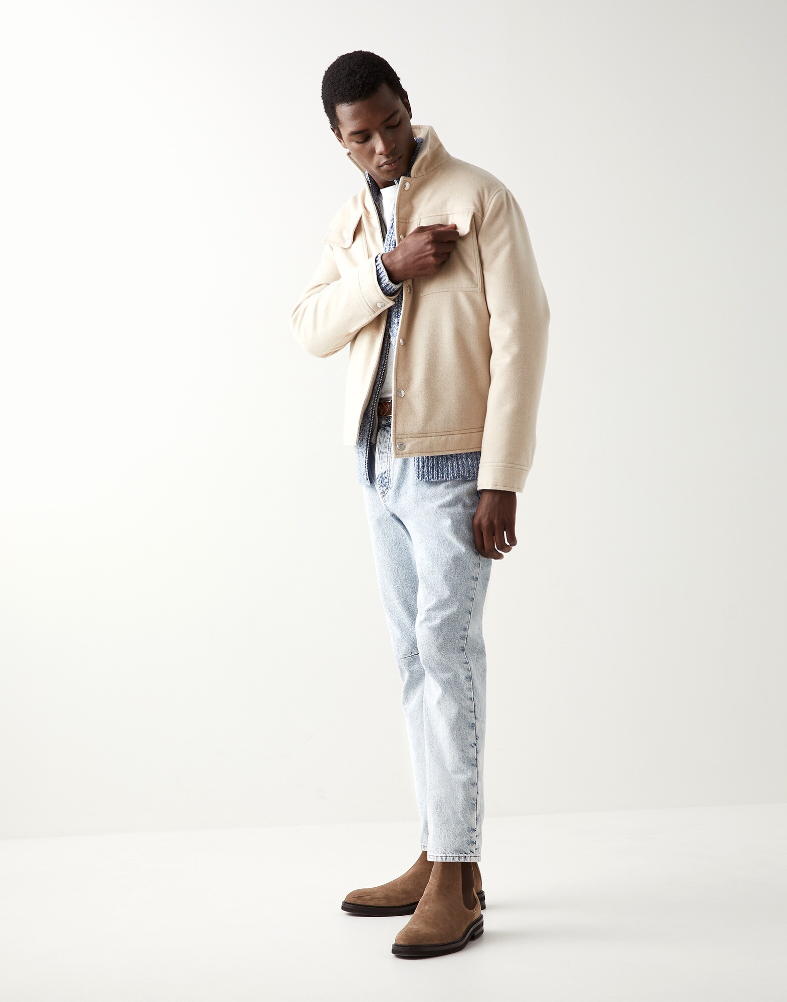 Zip-front Cardigan - Full look