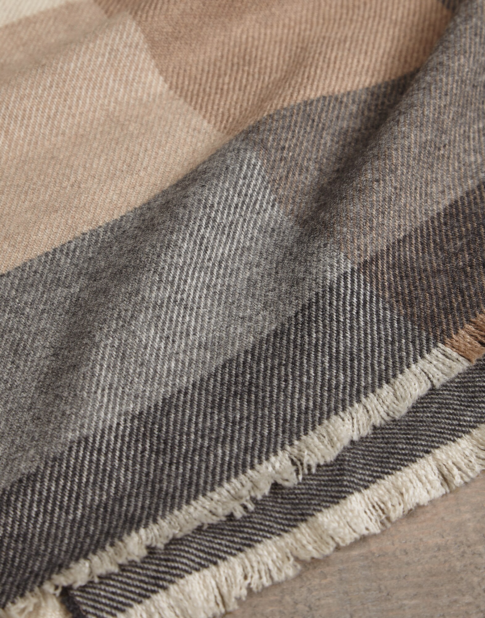 Patterned Scarf Grey Man 2 - Brunello Cucinelli