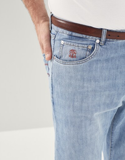 Denim Five-Pocket Trousers - Detail view